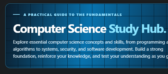 Computer Science Study Hub